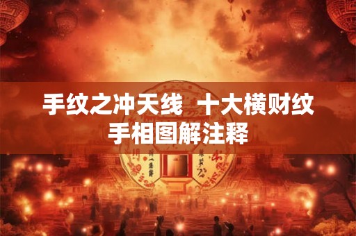 手纹之冲天线  十大横财纹手相图解注释