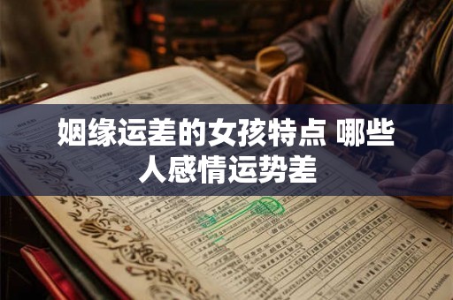 姻缘运差的女孩特点 哪些人感情运势差
