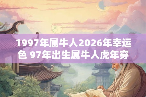 1997年属牛人2026年幸运色 97年出生属牛人虎年穿什么颜色衣服好