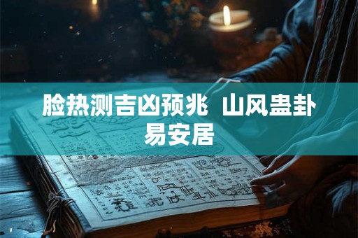 脸热测吉凶预兆  山风蛊卦易安居