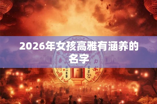 2026年女孩高雅有涵养的名字