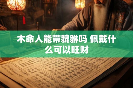 木命人能带貔貅吗 佩戴什么可以旺财