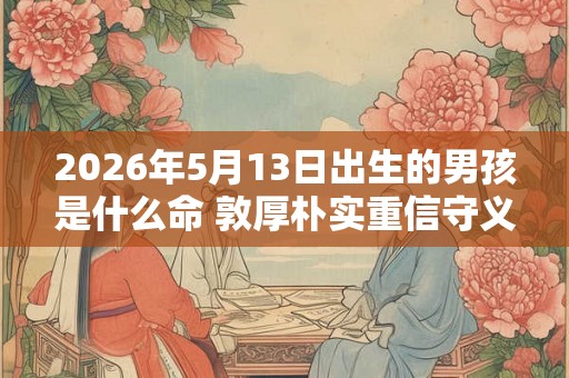 2026年5月13日出生的男孩是什么命 敦厚朴实重信守义
