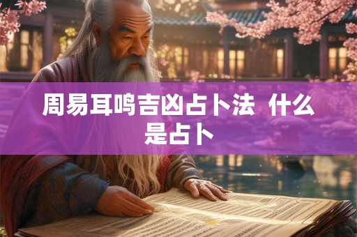 周易耳鸣吉凶占卜法  什么是占卜