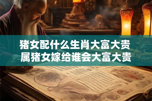 猪女配什么生肖大富大贵 属猪女嫁给谁会大富大贵