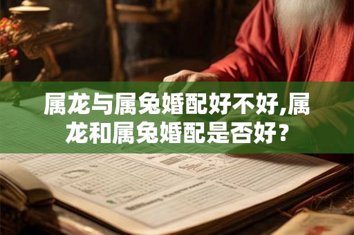 属龙与属兔婚配好不好,属龙和属兔婚配是否好? 属龙与属兔婚配好不好,属龙和属兔婚配是否好?