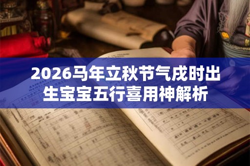 2026马年立秋节气戌时出生宝宝五行喜用神解析 2026马年立秋节气戌时出生宝宝五行喜用神解析