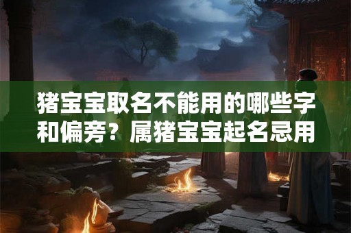 猪宝宝取名不能用的哪些字和偏旁？属猪宝宝起名忌用字一览！