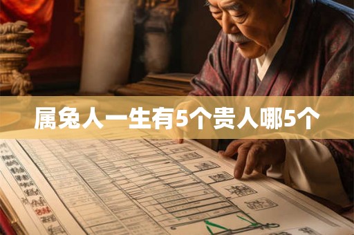 属兔人一生有5个贵人哪5个