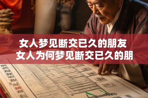 女人梦见断交已久的朋友 女人为何梦见断交已久的朋友