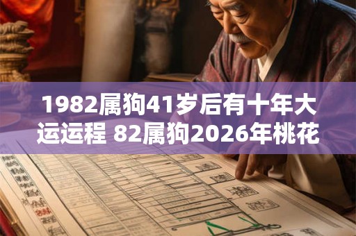 1982属狗41岁后有十年大运运程 82属狗2026年桃花劫