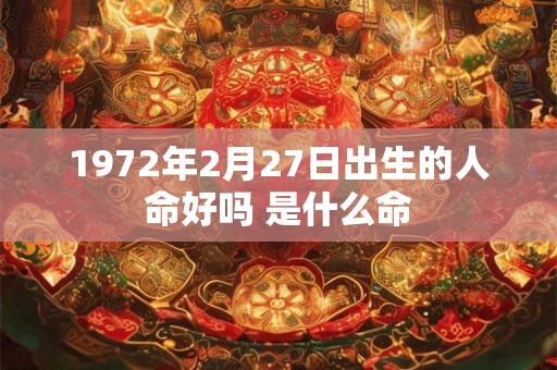 1972年2月27日出生的人命好吗 是什么命