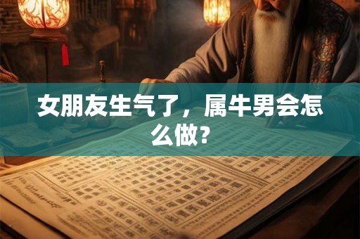 女朋友生气了，属牛男会怎么做？