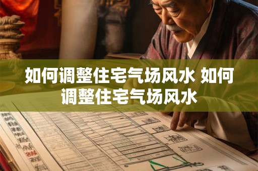 如何调整住宅气场风水 如何调整住宅气场风水