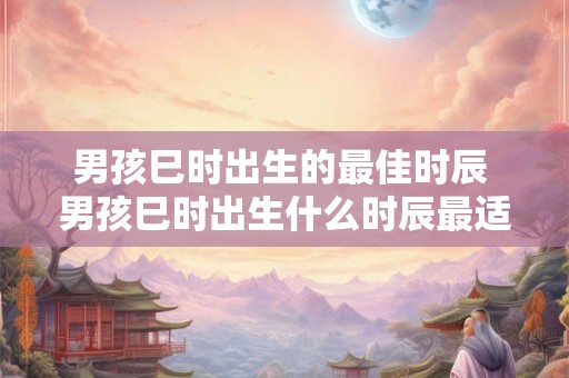 男孩巳时出生的最佳时辰 男孩巳时出生什么时辰最适宜 男孩巳时出生的最佳时辰 男孩巳时出生什么时辰最适宜