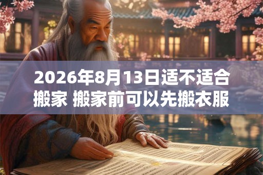 2026年8月13日适不适合搬家 搬家前可以先搬衣服吗 2026年8月13日适不适合搬家 搬家前可以先搬衣服吗
