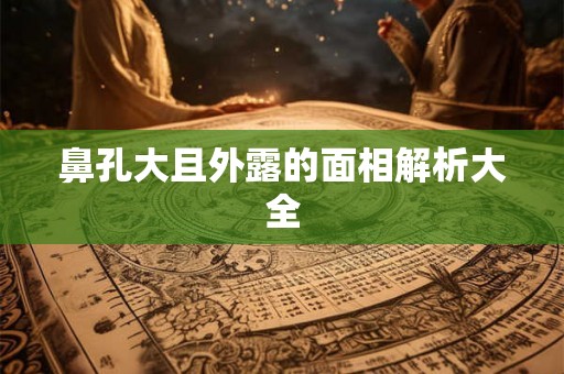 鼻孔大且外露的面相解析大全