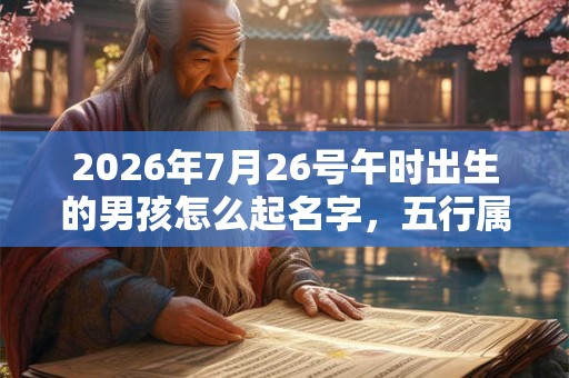 2026年7月26号午时出生的男孩怎么起名字,五行属什么 2026年7月26号午时出生的男孩怎么起名字,五行属什么