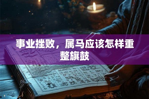 事业挫败，属马应该怎样重整旗鼓