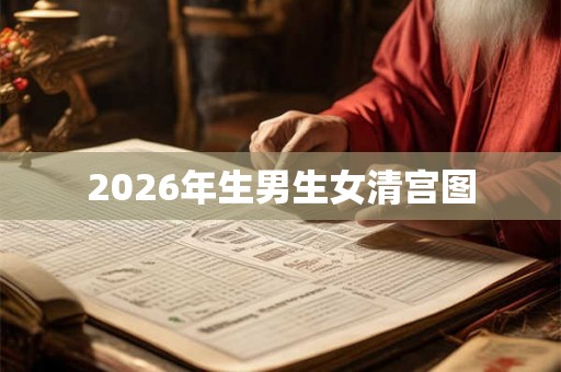 2026年生男生女清宫图 2026年生男生女清宫图
