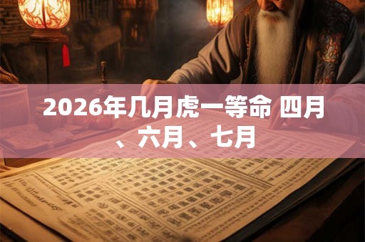 2026年几月虎一等命 四月、六月、七月