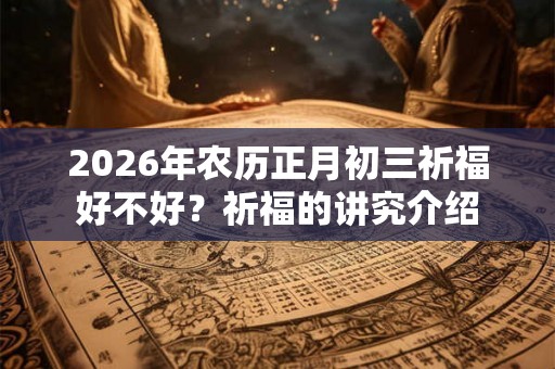2026年农历正月初三祈福好不好？祈福的讲究介绍