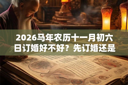 2026马年农历十一月初六日订婚好不好？先订婚还是先结婚