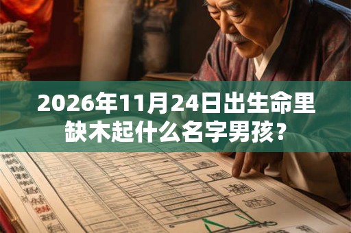 2026年11月24日出生命里缺木起什么名字男孩? 2026年11月24日出生命里缺木起什么名字男孩?