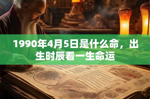 1990年4月5日是什么命,出生时辰看一生命运 1990年4月5日是什么命,出生时辰看一生命运