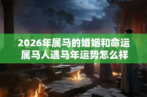 2026年属马的婚姻和命运 属马人遇马年运势怎么样