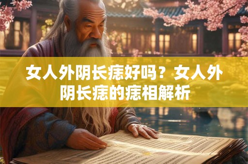 女人外阴长痣好吗？女人外阴长痣的痣相解析