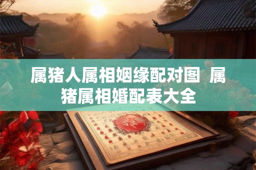 属猪人属相姻缘配对图  属猪属相婚配表大全