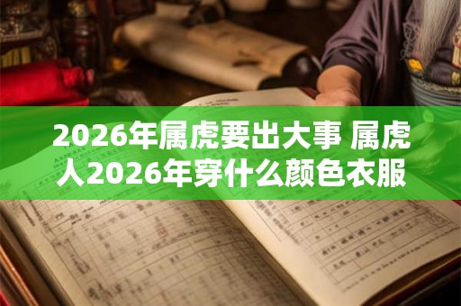 2026年属虎要出大事 属虎人2026年穿什么颜色衣服好 2026年属虎要出大事 属虎人2026年穿什么颜色衣服好