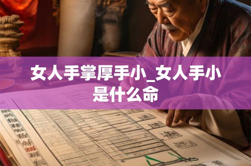 女人手掌厚手小_女人手小是什么命