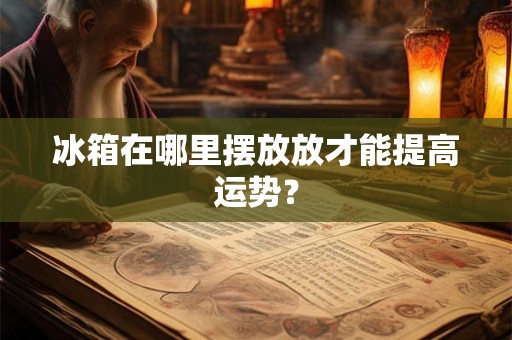 冰箱在哪里摆放放才能提高运势？