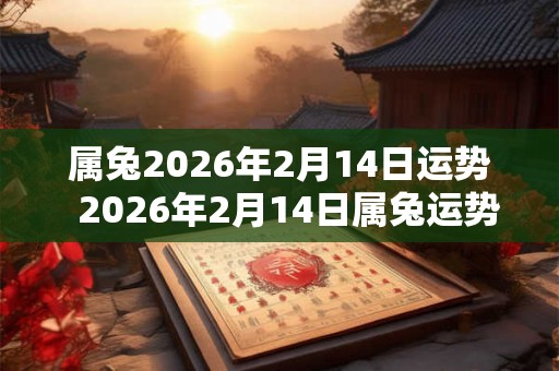 属兔2026年2月14日运势  2026年2月14日属兔运势详解
