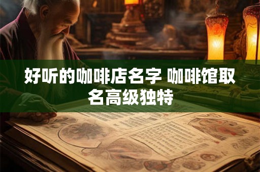 好听的咖啡店名字 咖啡馆取名高级独特