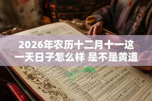 2026年农历十二月十一这一天日子怎么样 是不是黄道吉日 2026年农历十二月十一这一天日子怎么样 是不是黄道吉日