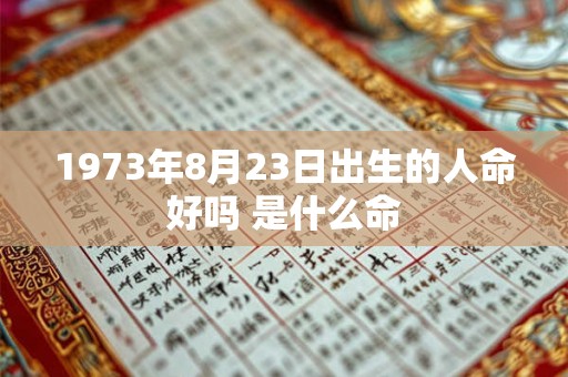 1973年8月23日出生的人命好吗 是什么命