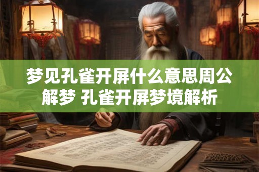 梦见孔雀开屏什么意思周公解梦 孔雀开屏梦境解析