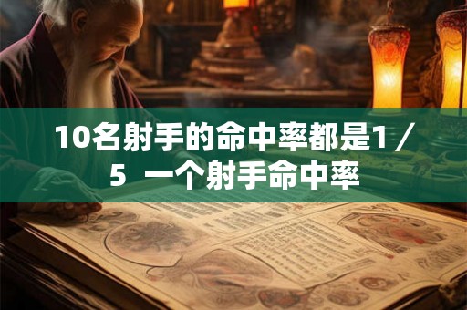 10名射手的命中率都是1／5  一个射手命中率
