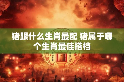 猪跟什么生肖最配 猪属于哪个生肖最佳搭档 猪跟什么生肖最配 猪属于哪个生肖最佳搭档