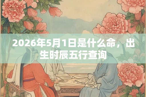 2026年5月1日是什么命，出生时辰五行查询