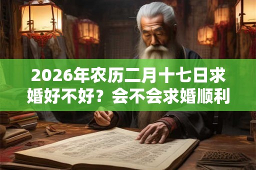 2026年农历二月十七日求婚好不好？会不会求婚顺利？