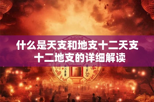什么是天支和地支十二天支  十二地支的详细解读
