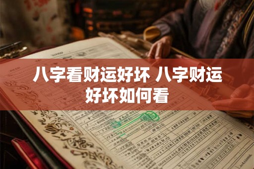 八字看财运好坏 八字财运好坏如何看 八字看财运好坏 八字财运好坏如何看