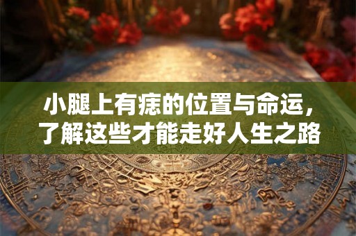小腿上有痣的位置与命运，了解这些才能走好人生之路
