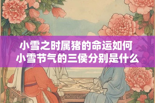 小雪之时属猪的命运如何 小雪节气的三侯分别是什么