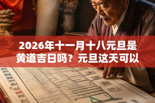 2026年十一月十八元旦是黄道吉日吗?元旦这天可以签约吗? 2026年十一月十八元旦是黄道吉日吗?元旦这天可以签约吗?
