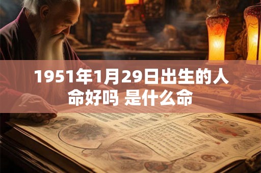1951年1月29日出生的人命好吗 是什么命